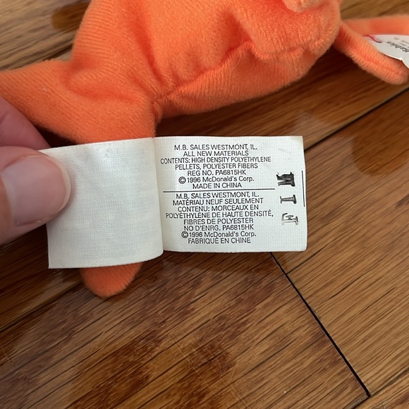 Vintage 1990s McDonald’s Happy Meal Toy Ty Goldie Goldfish Teenie Beanie Baby - Picture 10 of 14